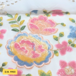 Madhav fashion Embroidered Floral Sequins fabric