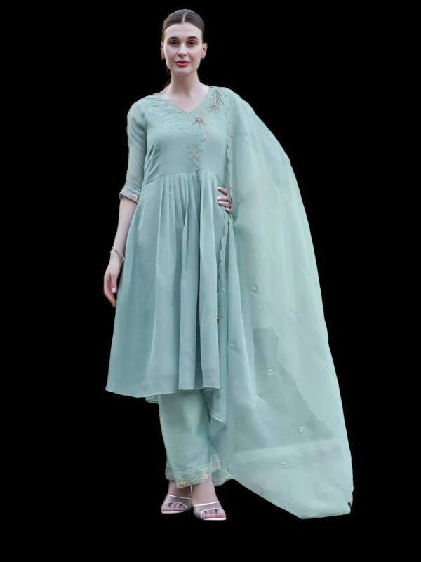 Buy Teal Green Punjabi Style Kurti