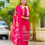 Buy Mora Couture kanak kali Catalog Design 1229 -A Red Color Readymade Kurti
