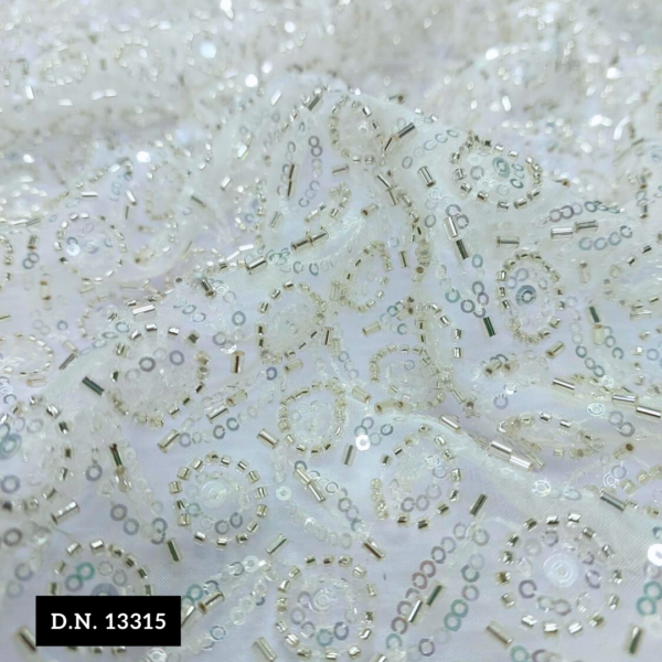 Heavy Beaded Lace Fabric