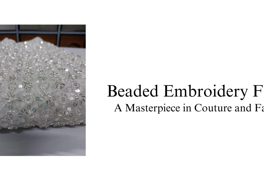 Beaded Embroidery Fabric