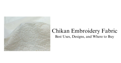 Chikan Embroidery Fabric