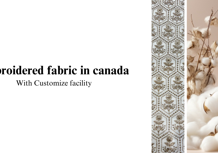 Embroidered fabric in canada