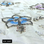 Floral Embroidered Tulle Fabric for Dresses