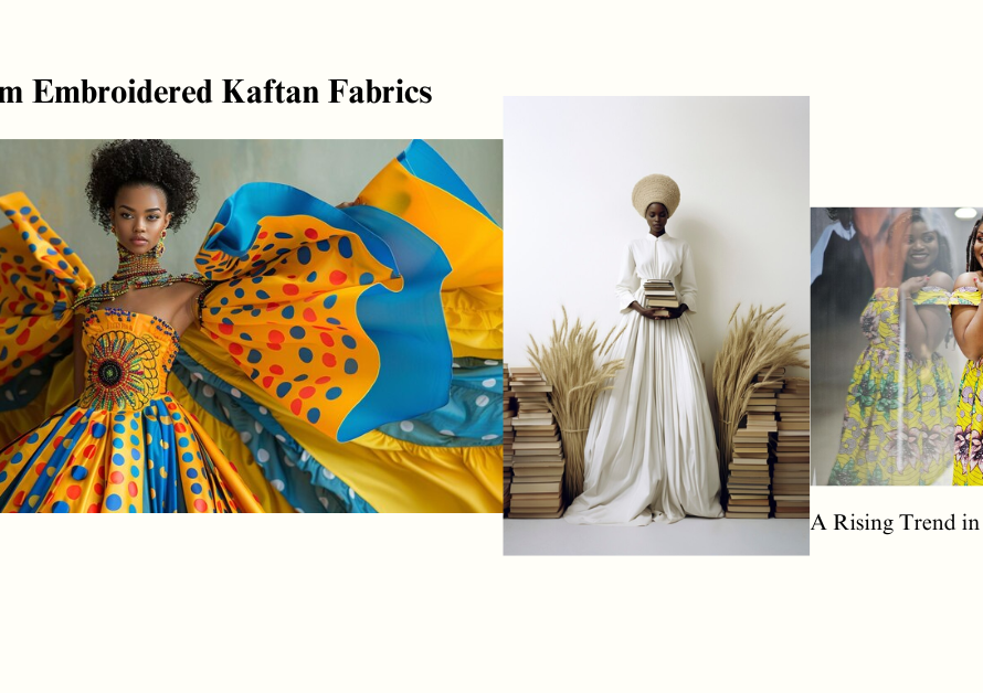 Premium Embroidered Kaftan Fabrics: A Rising Trend in African Fashion