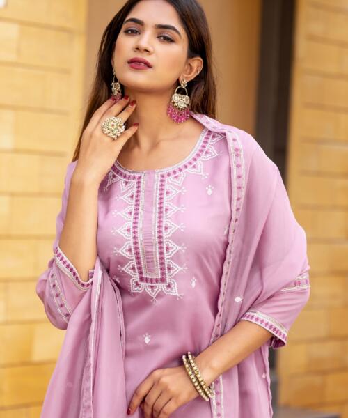 Readymade Kurti in Light Purple