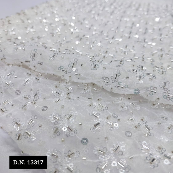 Shimmering Lace Tulle for Bridal Dress Prom Gowns