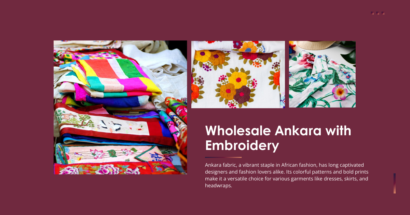 Wholesale Ankara with Embroidery