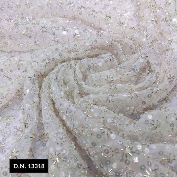 beads and sequins heavy fabrics ideal for bridal outfits