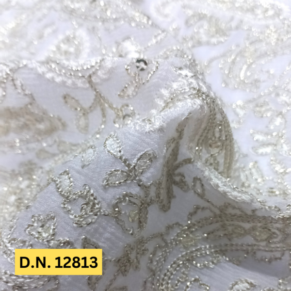 Beautiful Embroidered Lehenga Fabric