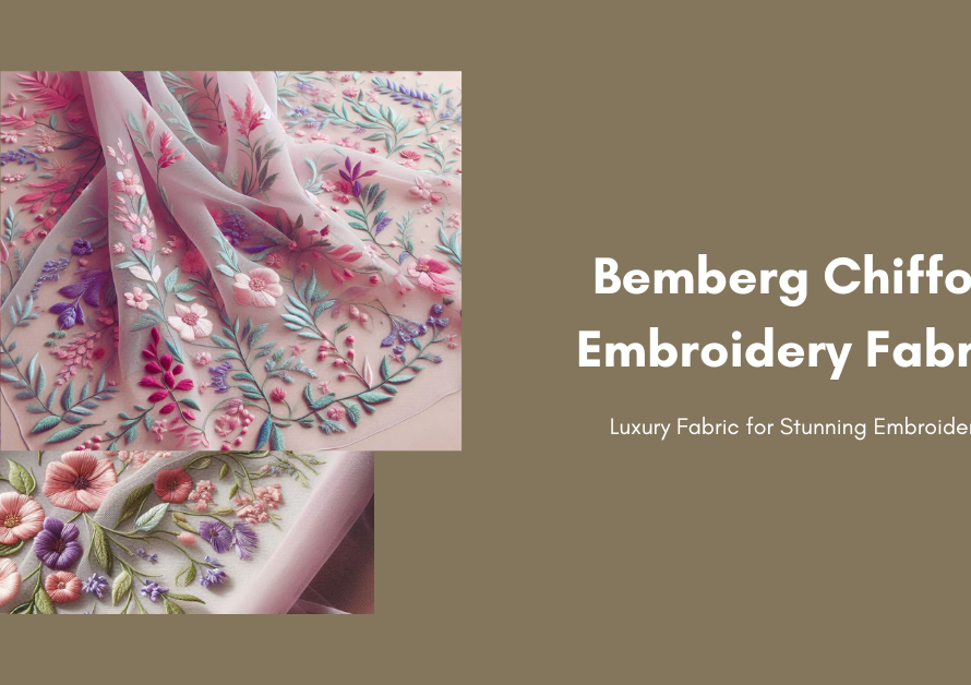 Bemberg Chiffon Embroidery Fabric