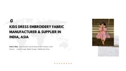 Kids Dress Embroidery Fabric