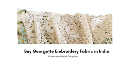 Buy Georgette Embroidery Fabric in India