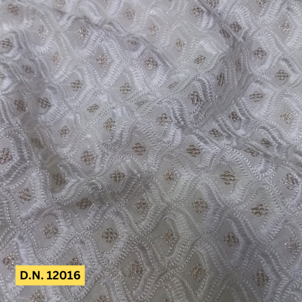 Buy Off White Sherwani Embroidery Fabric