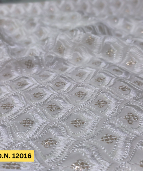 Buy Off White Sherwani Embroidery Fabric for Womens Apparel