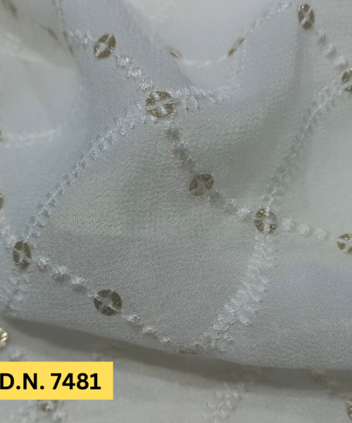 Buy Premium Schiffli Embroidery Fabric in Allover Pattern – Perfect for Premium Garments