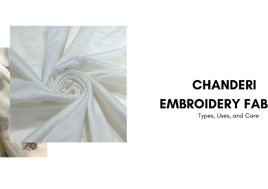 Chanderi Embroidery Fabric