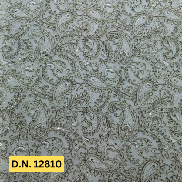 Designing Bridal Wear with D.N. 12810 Embroidery Fabric