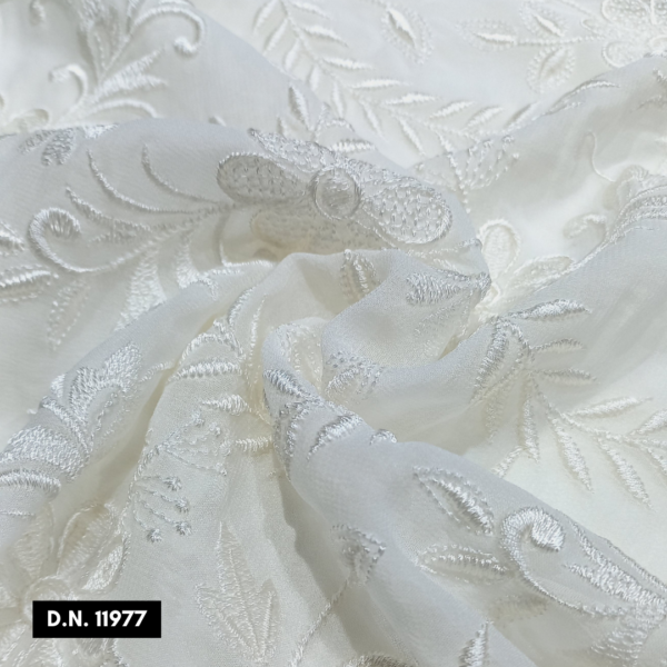 Buy Floral Allover Embroidery Fabric