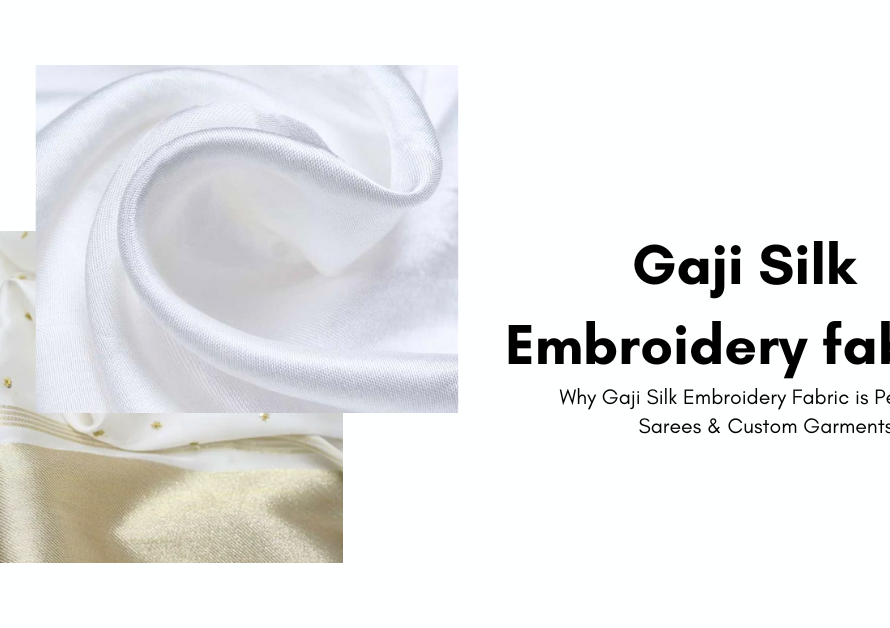 Gaji Silk Embroidery fabric