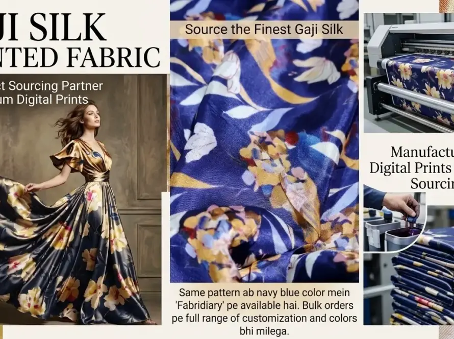 Gaji Silk Printed Fabric From Silk Base to Finished Print