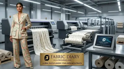 Linen Satin Fabric Printing