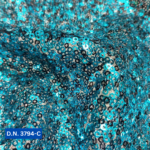 Luxurious Light Blue Sequins Fabric in Georgette & Net – Perfect for Bridal Gowns & Lehengas