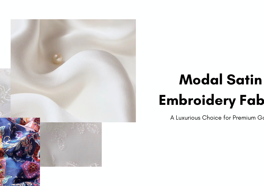 Modal Satin Embroidery Fabric