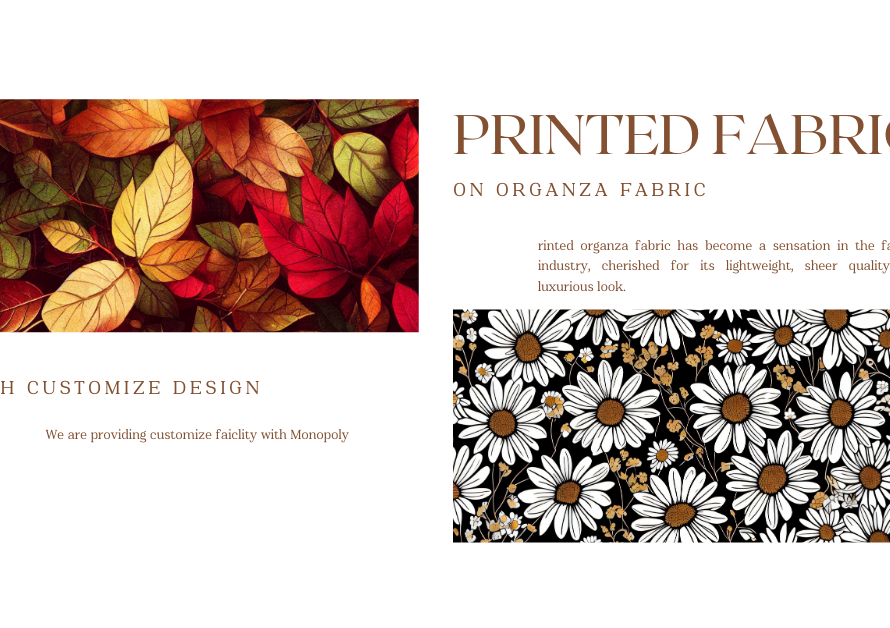 Printed Organza Fabric: Transforming Designs for Manufacturers and Wholesalers