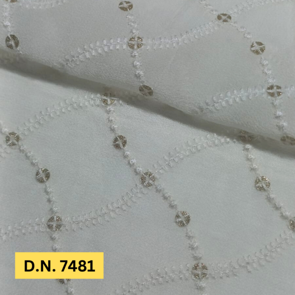 Premium Schiffli Embroidery Fabric for Stylish Ethnic Wear