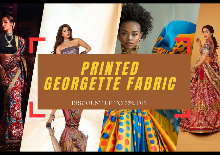 Printed Georgette fabric