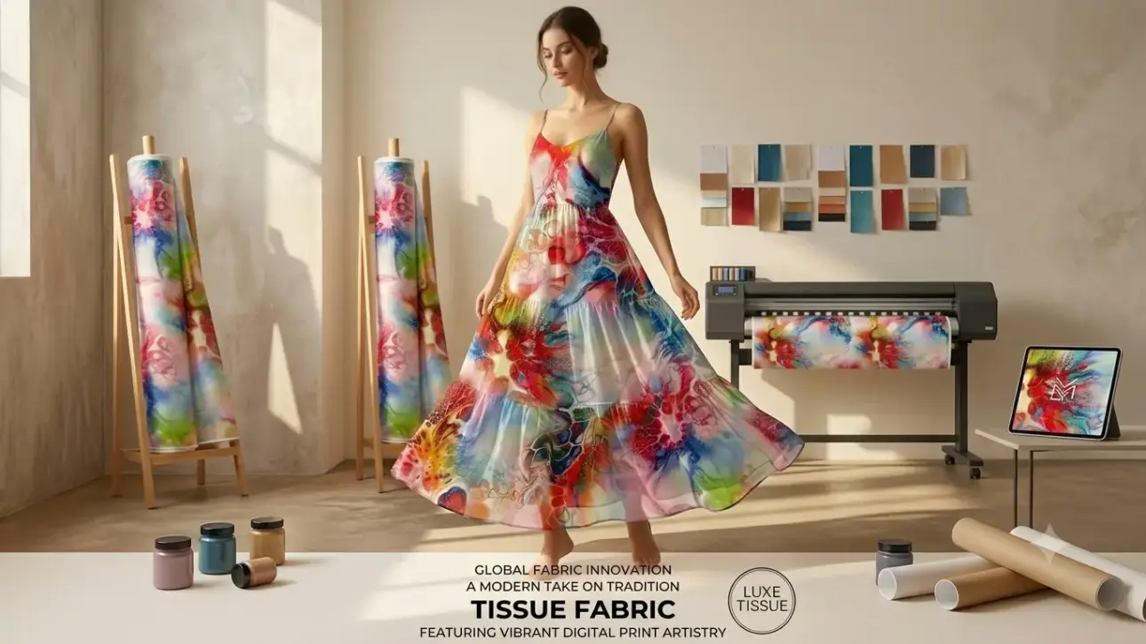 Pure Tissue Anmol Printed Fabric B2B Manufacturer Guide