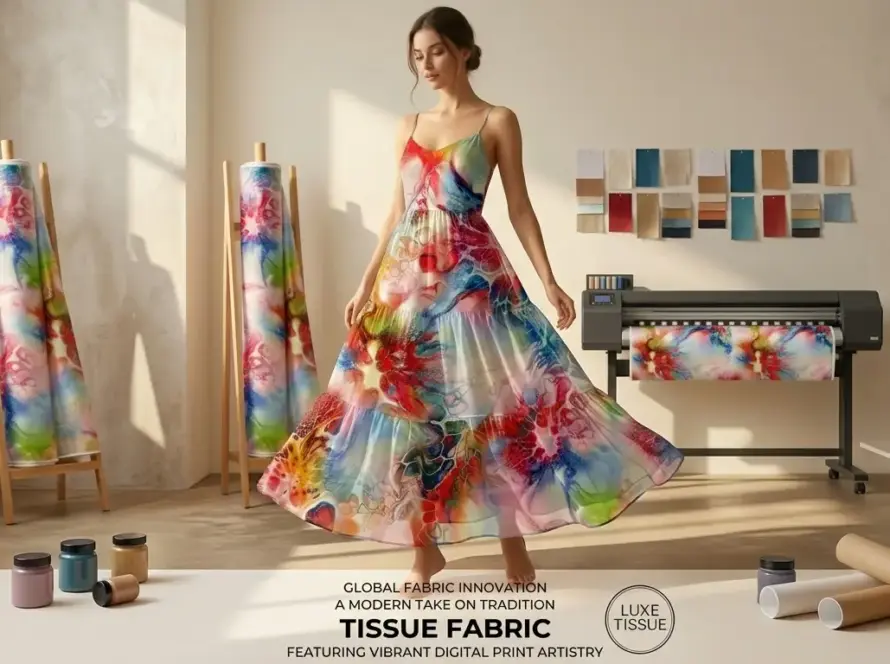 Pure Tissue Anmol Printed Fabric B2B Manufacturer Guide