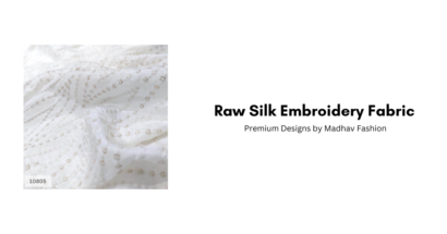 Raw Silk Embroidery Fabric