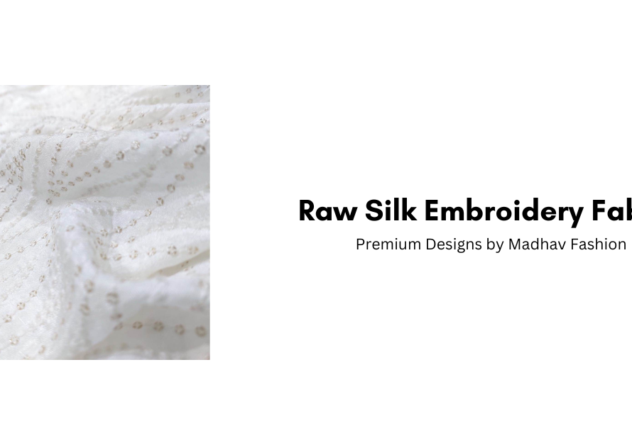 Raw Silk Embroidery Fabric