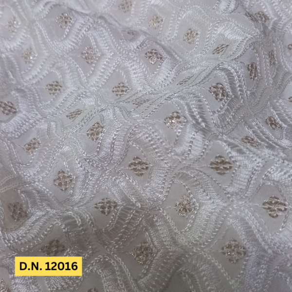 Shop Off White Sherwani Embroidery Fabric