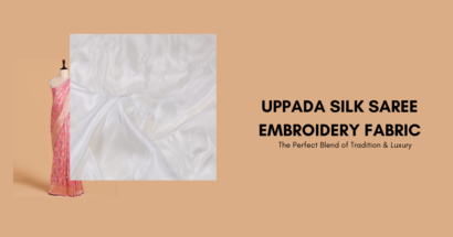 Uppada Silk Saree Embroidery Fabric