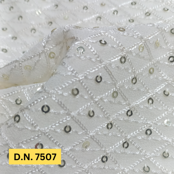 tunning Schiffli Embroidery Fabric for Bridal & Festive Wear