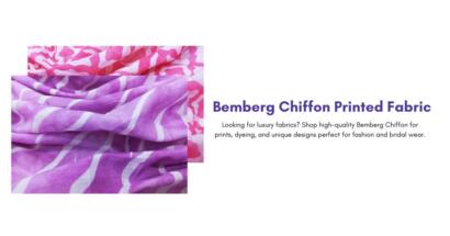 Bemberg Chiffon Printed Fabric