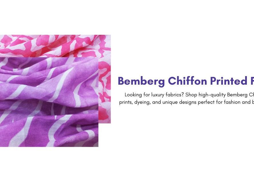 Bemberg Chiffon Printed Fabric