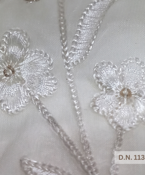 Buy Premium Chain Stitch Embroidery Fabric for Lehengas, Gowns & More