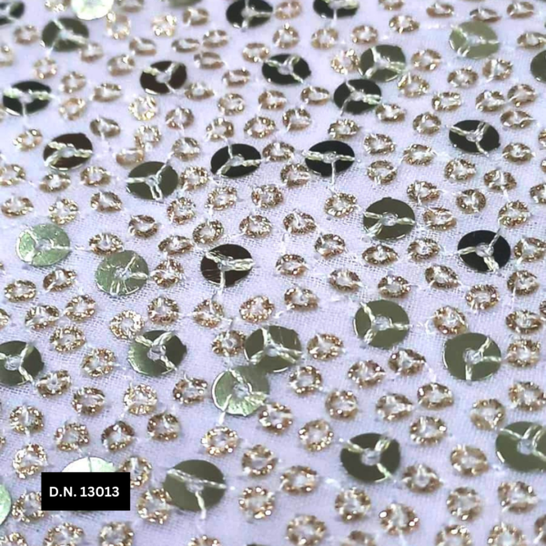 Premium Allover Sequins Georgette Fabric for Bridal Wear & Evening Gowns