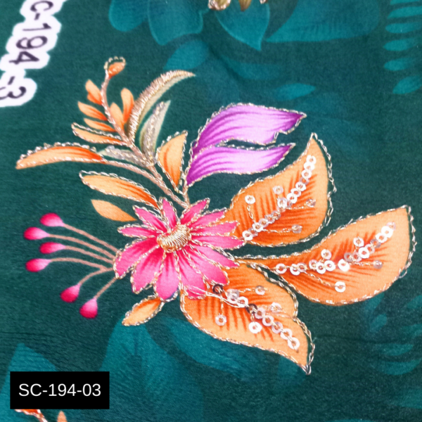 Buy Geen Floral Position Print fabric