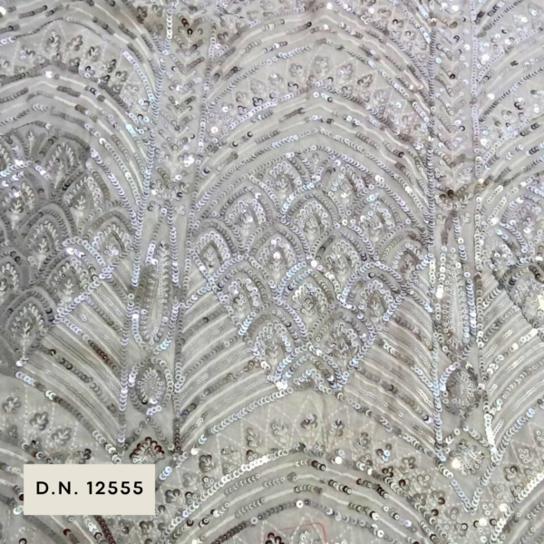 Embroidered Fabric for Weddings and Parties