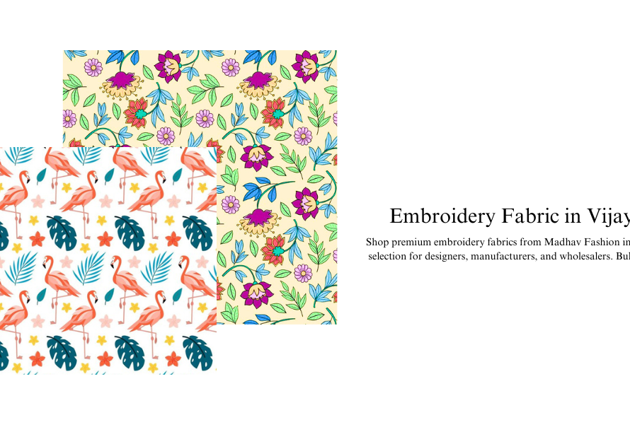 Embroidery Fabric in Vijayawada