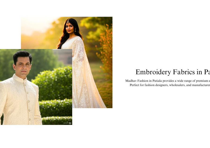 Exploring Embroidery Fabrics in Patiala: A Global Fashion Trend for Fashion Designers