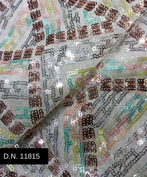 Beautiful Glamorous Sequins Fabric for Sarees, Lehengas & Gowns