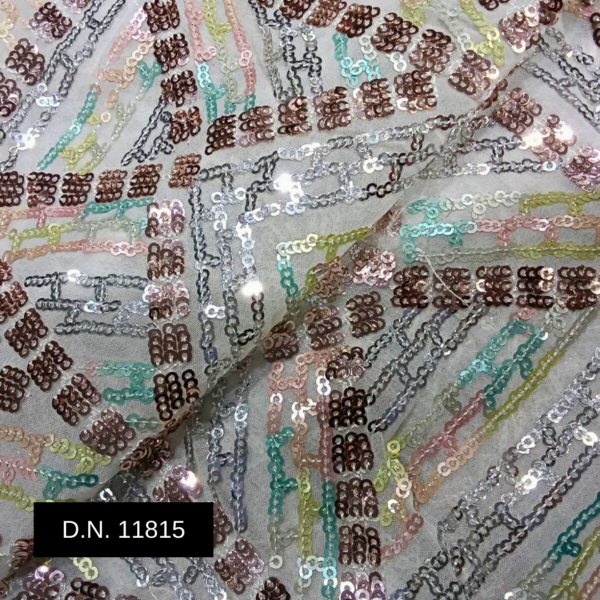 Beautiful Glamorous Sequins Fabric for Sarees, Lehengas & Gowns