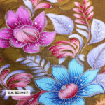Zari and Sequins Work on Mehandi Green Fabric for Women’s Dresses