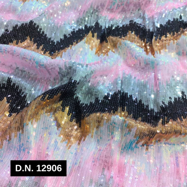 buy Luxurious Multicolor Sequins Georgette Fabric for Stunning Garments